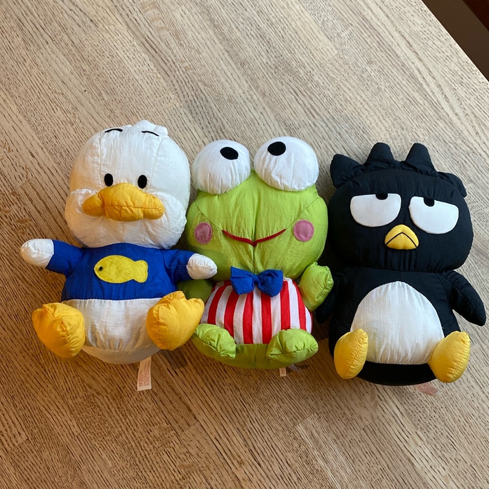 Set of 3 Sanrio plush toys